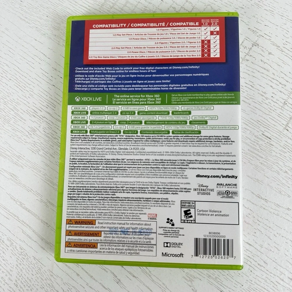 Disney‎ Infinity 2.0 Edition Xbox 360 Video Game Complete CIB With Manual